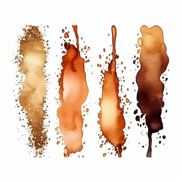 Vector vector gold bronze silver splash brush stroke splash water milk coffee paint splash ink vector