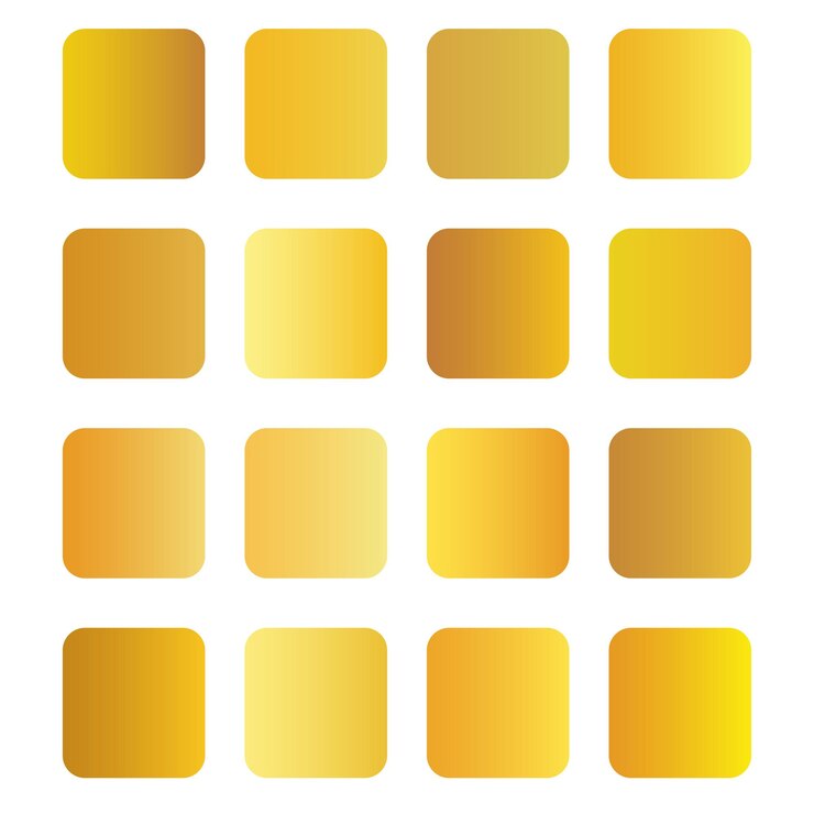 Vector vector gold color gradients big set background