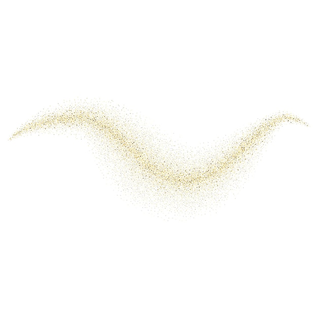 Vector gold glitter wave abstract background