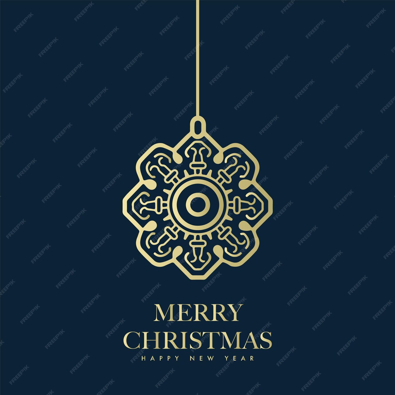 Premium Vector Vector gold merry christmas minimal modern festival