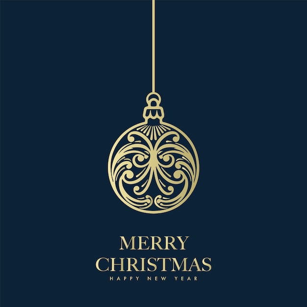 Premium Vector Vector gold merry christmas minimal modern festival