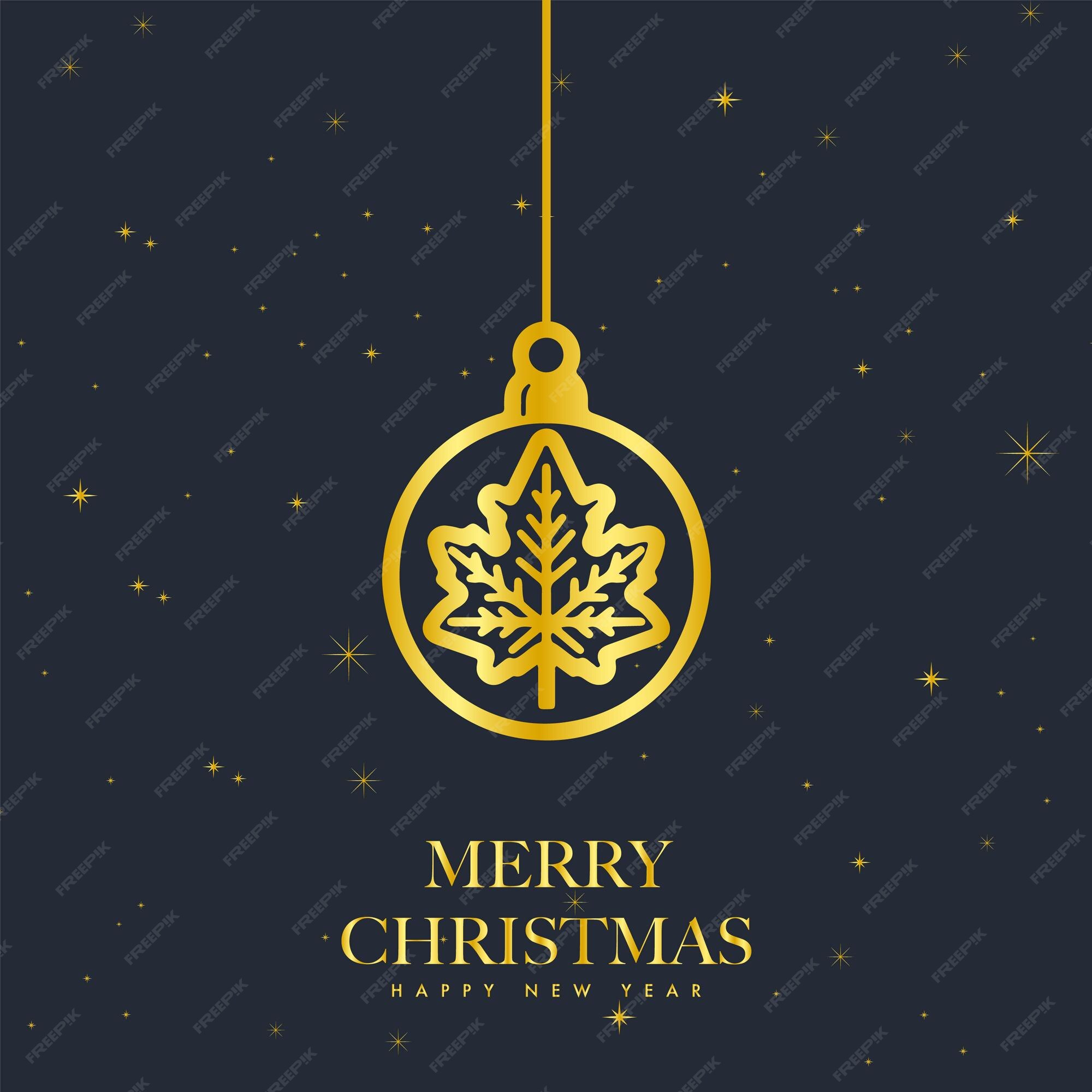 Premium Vector  Vector gold merry christmas minimal modern festival 