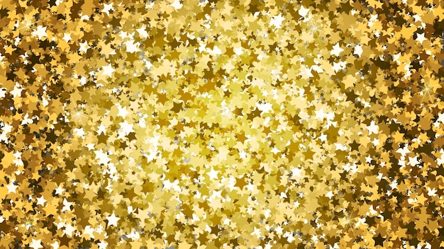 Fondo di scintillio della stella d'oro di vettore