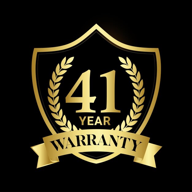 Vector vector golden 41th warranty background