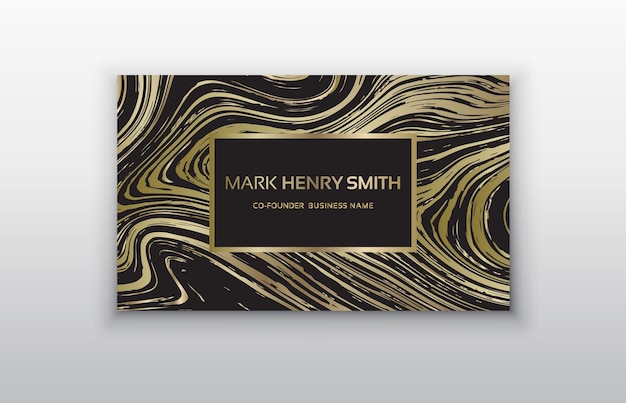 Vector golden business card