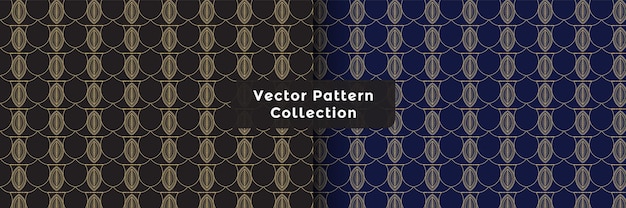 Vector golden floral seamless pattern in retro style