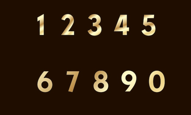 Vector golden letters.Gold alphabet set.