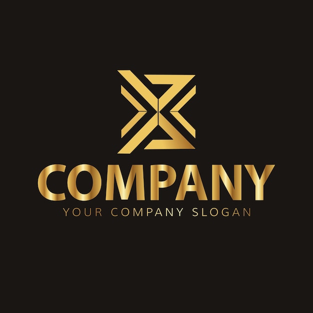 Premium Vector | Vector golden logo design