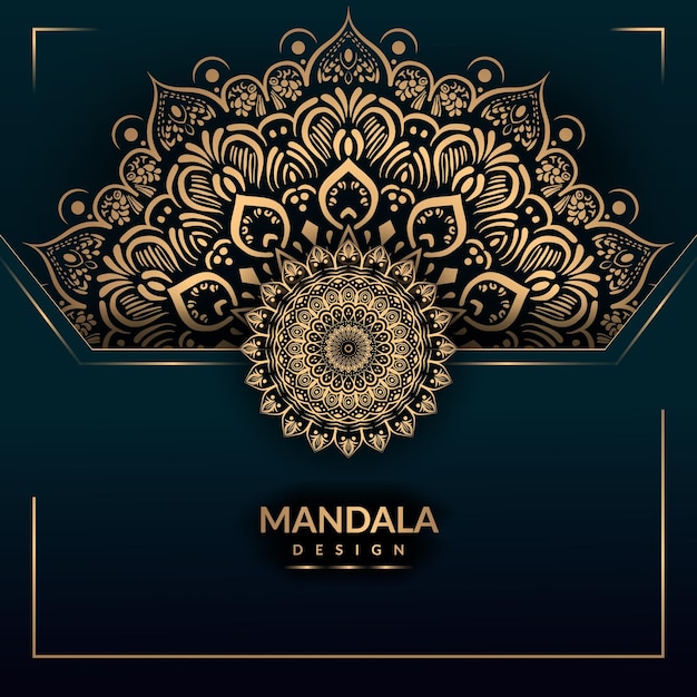 Vector vector golden luxury mandala design