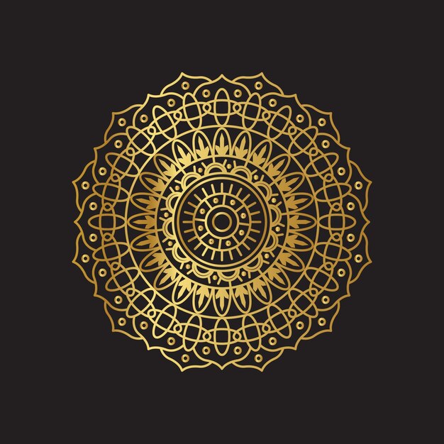 vector golden mandala