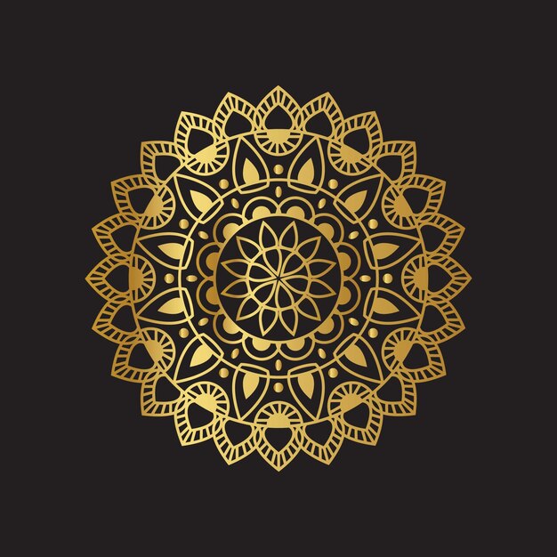 Vector Golden Mandala