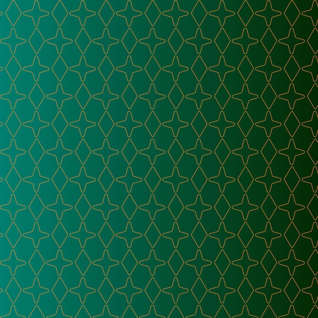 Vector Golden Pattern With Stars Background