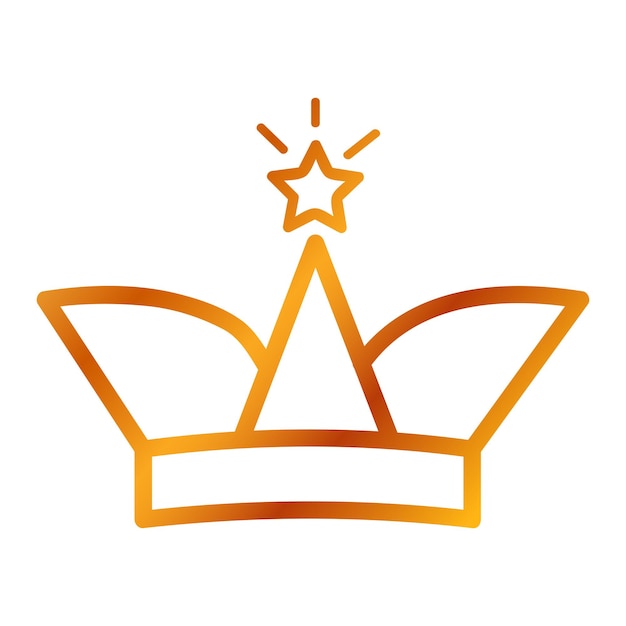 Vector Golden Vector Crown for part Of logo or other related