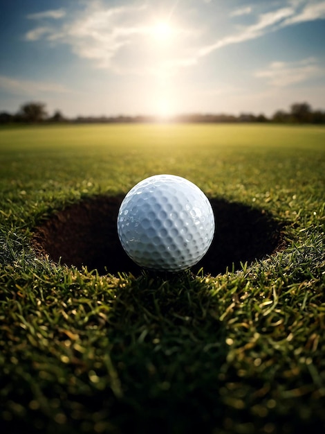 Vector Golf ball isolated