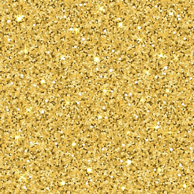 Vector gouden glitter textuur realistisch naadloos patroon