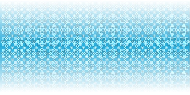 vector gradien blue sky white background pattern circles cube stars arabic islam ornamen decor frame