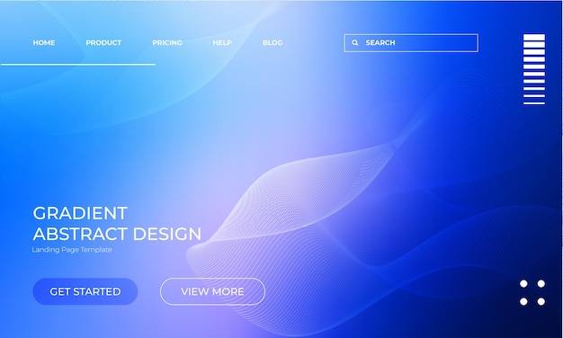 Vector Gradient Abstract Achtergrond voor Landing Page Concept