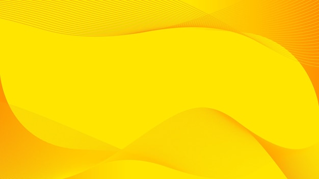 Vector gradient abstract bright yellow background design