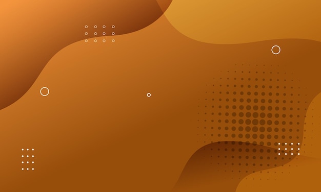 Vector gradient abstract orange background with geometric elements