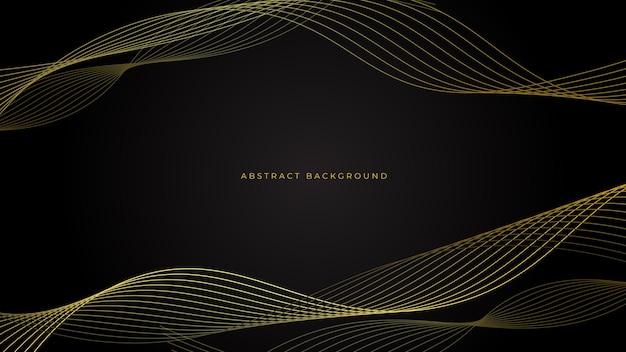 vector gradient black background with golden textures