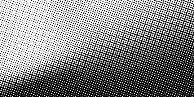 Vector vector gradient black halftone dots background pop art template