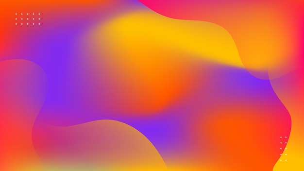 Vector gradient colorfull liquid background