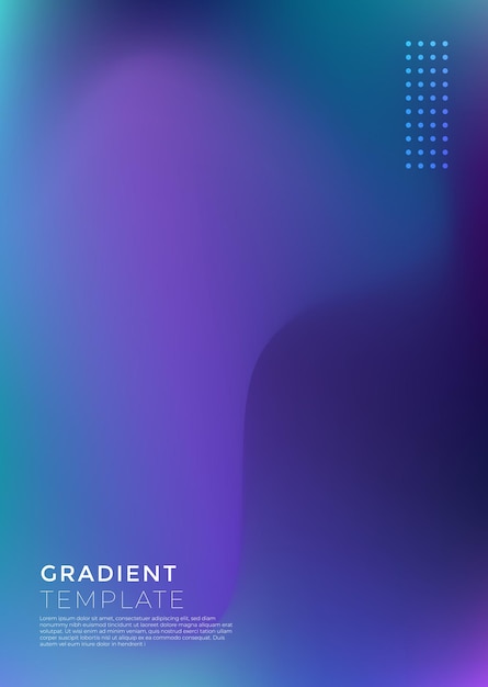 vector gradiënt cover achtergrond sjabloon