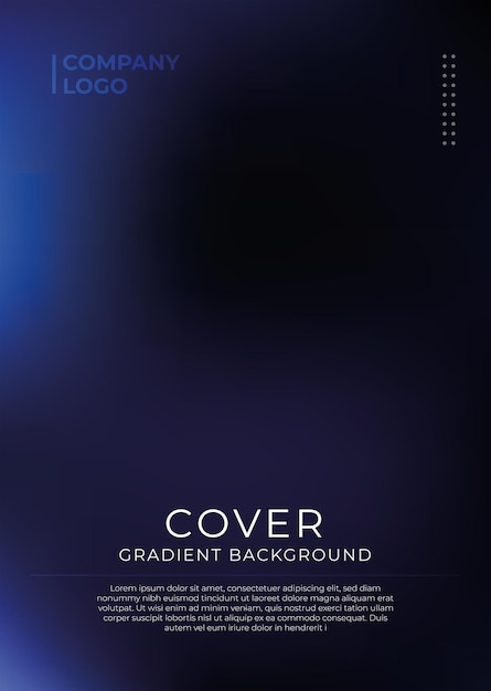 Vector gradient cover background template for brochure annual report magazine poster