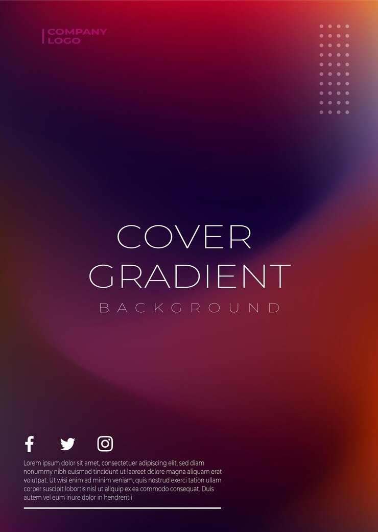 Vector vector gradient cover background template for brochure annual report magazine poster