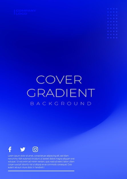 Vector gradient cover background template for brochure annual report magazine poster