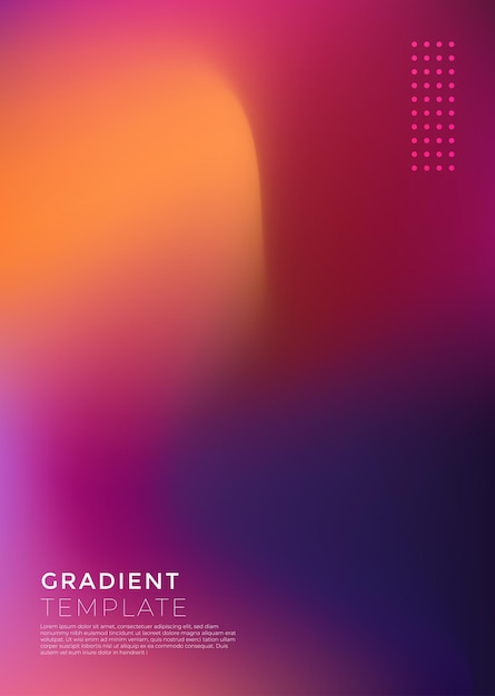 Vector vector gradient cover background template