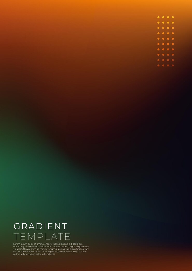 Vector gradient cover background template