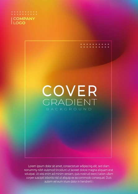 Vector gradient covers dynamic background templates with modern abstract design