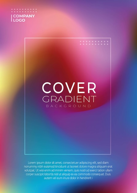 Vector Gradient Covers Dynamic Background Templates with Modern Abstract Design