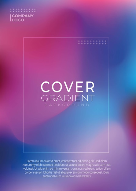 Vector vector gradient covers dynamic background templates with modern abstract design