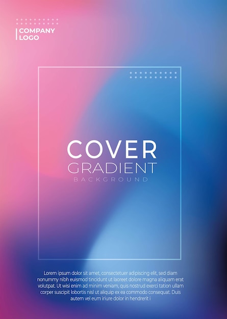 Vector Gradient Covers Dynamic Background Templates with Modern Abstract Design