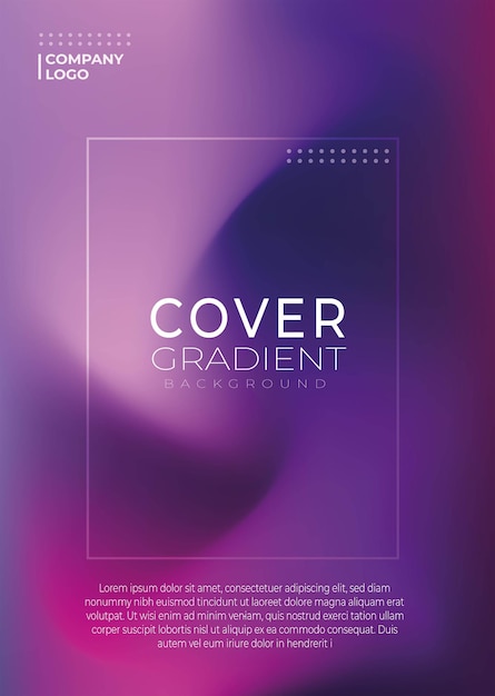 Vector Gradient Covers Dynamic Background Templates with Modern Abstract Design