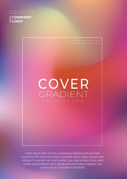 Vector vector gradient covers dynamic background templates with modern abstract design