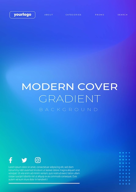 vector gradient covers dynamic background templates with modern abstract design