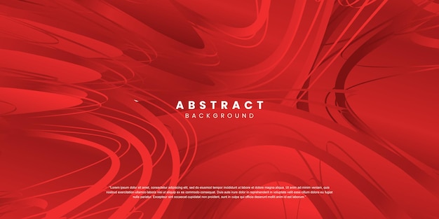 Vector gradient dynamic red abstract background