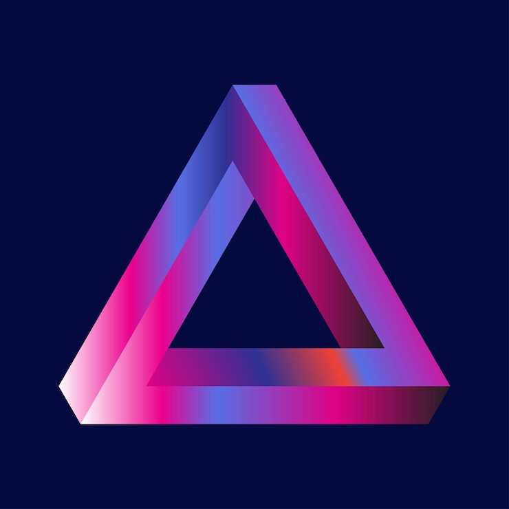Vector ベクトル グラデーション輝くカラフルな幾何学的なロゴタイプ