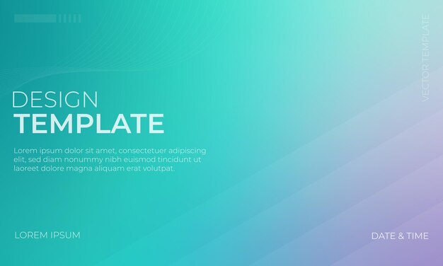 Vector Gradient Grainy Texture in groene teal en lavendel tinten