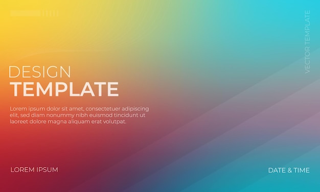 Vector Gradient Grainy Texture met gele Cyan en Maroon tinten