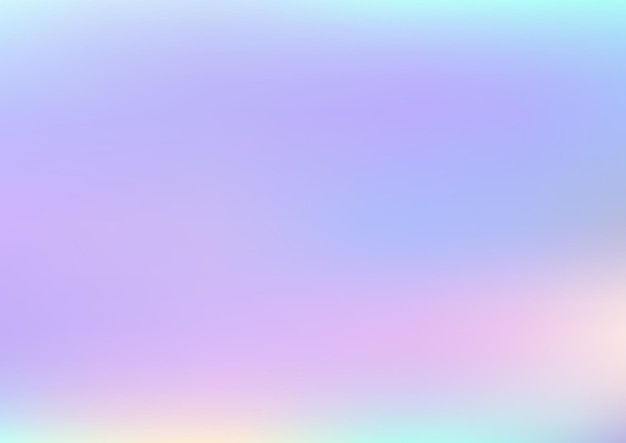 Векторный фон голограммы градиентной сетки с яркими цветами