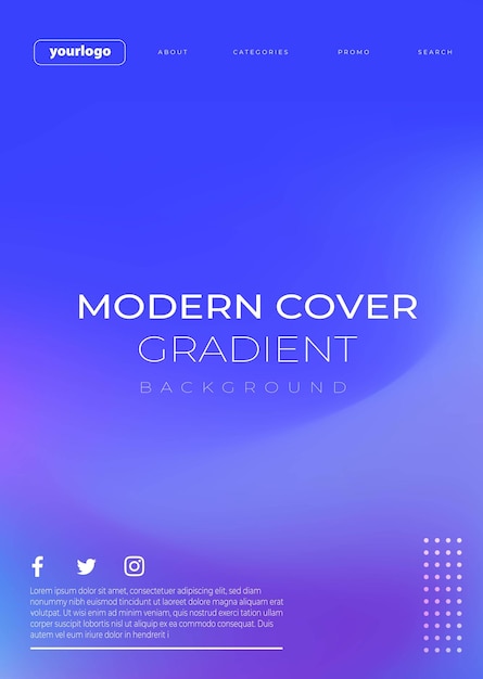 Vector Gradient omvat dynamische achtergrond sjablonen met modern abstract ontwerp
