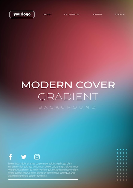 Vector Gradient omvat dynamische achtergrond sjablonen met modern abstract ontwerp