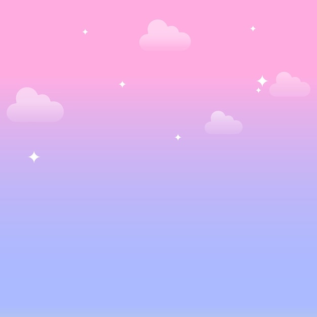 Vector vector gradient pastel sky background design