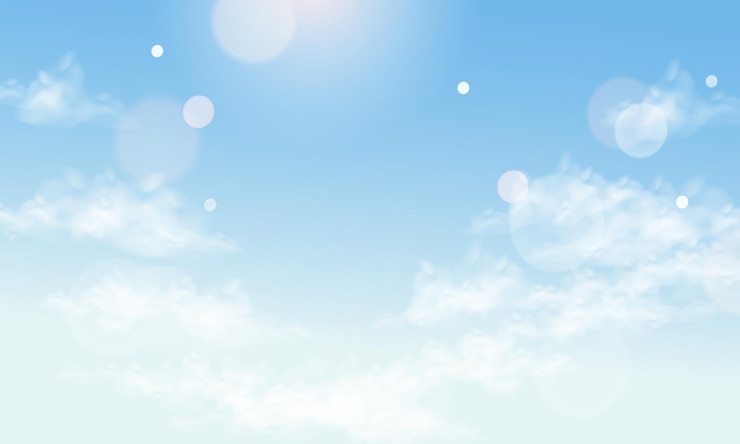 Vector vector gradient pastel sky background design