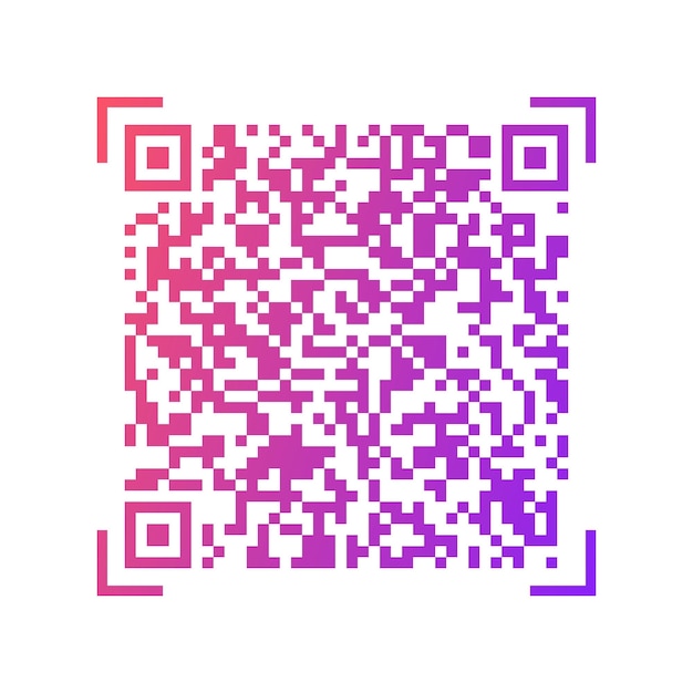 벡터 그라데이션 QR 코드