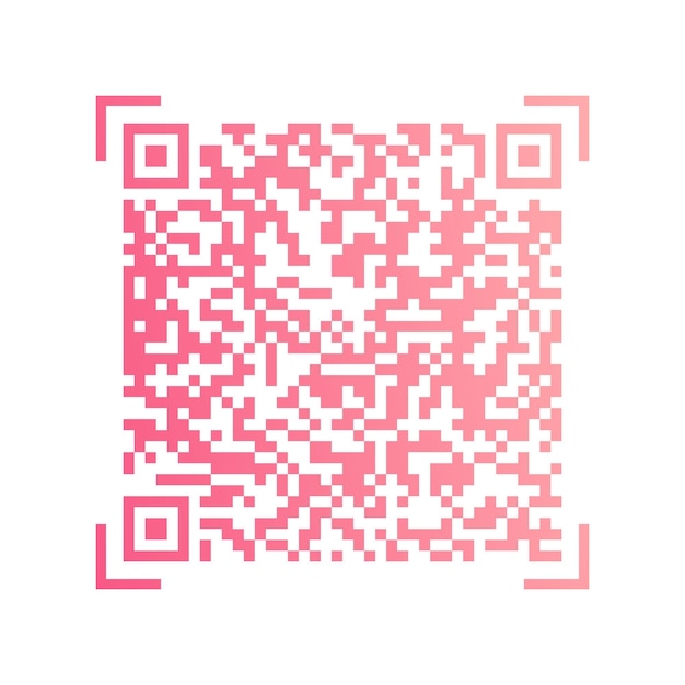 Vector gradient QR code